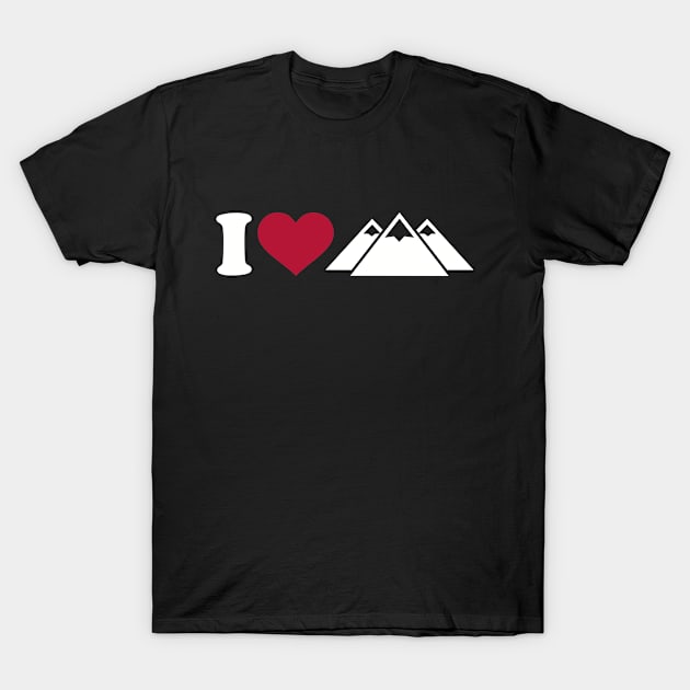 I love Mountains T-Shirt by Designzz